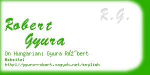 robert gyura business card